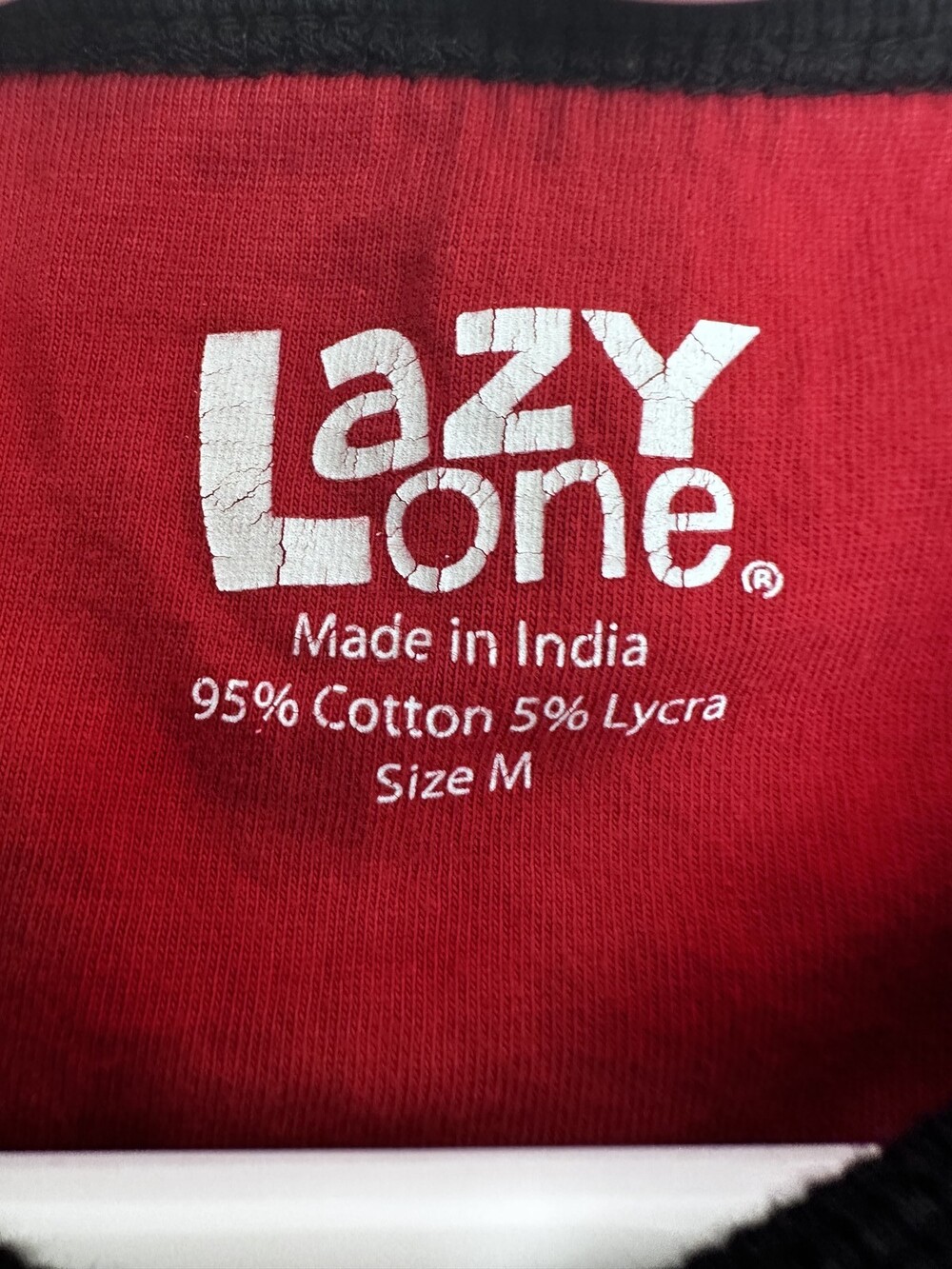 Lazy One Red Moose Pattern Thermal Pajama Top Women's Size M #13 - Picture 5 of 5
